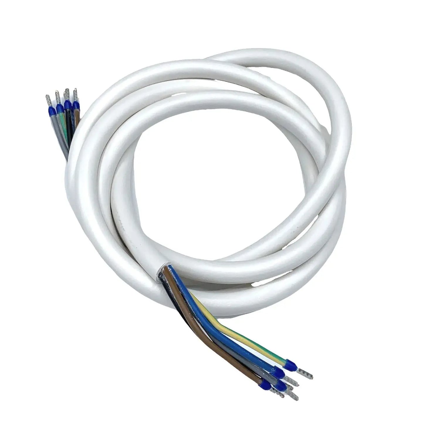 Herdanschlusskabel 3 m weiß – H05VV-F 5G 2,5mm², flexibel für Herd & Kochfeld – MPS-Contact