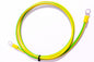 Erdungskabel 6mm² - beidseitig mit isoliertem Ringkabelschuh M6 / gelb MPS-Contact