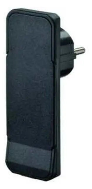 Schutzkontakt Flachstecker schwarz PROTEC.class